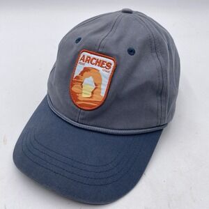 Arches Moab Utah Hat National Park Gray Snapback Cleaned Dad VGC See Pics